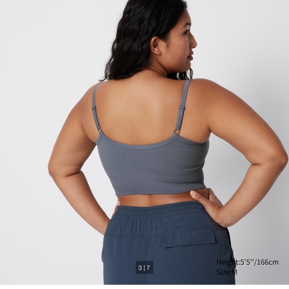 NWT UNIQLO Seamless Half Bra Camisole - Picture 2 of 5